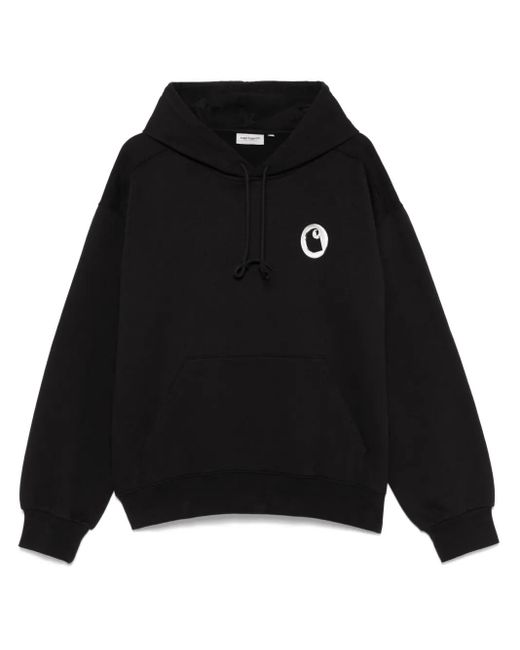 Carhartt Black Hooded Charm Link Sweat for men