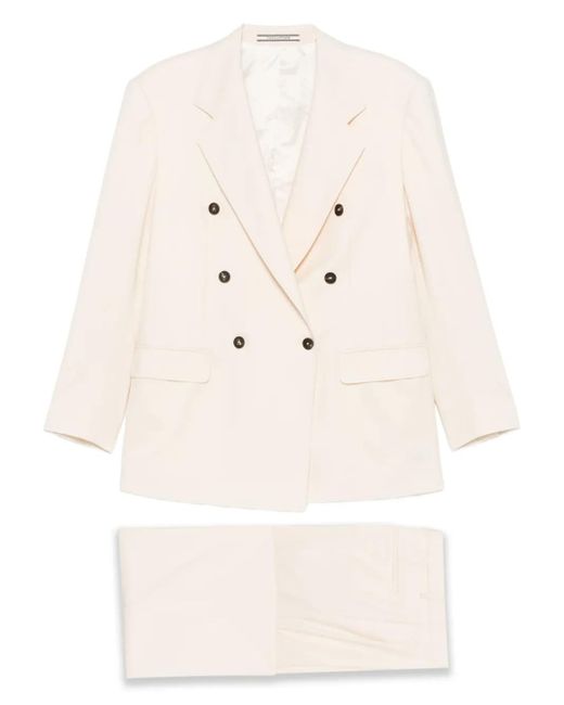Traje T-Loreley19B Con Doble Botonadura Tagliatore de color Natural