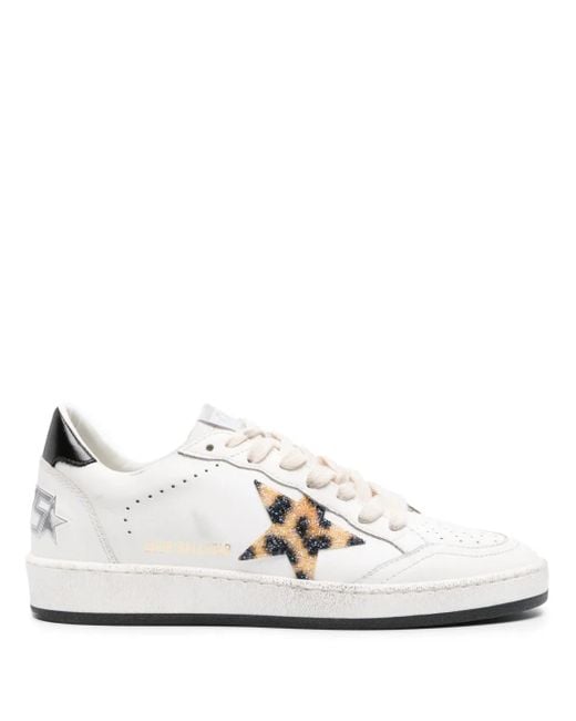 Golden Goose Deluxe Brand White Ball Star Leather Sneakers