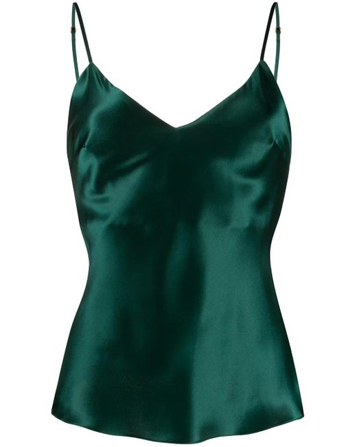 Gilda & Pearl Green Sophia Silk Top
