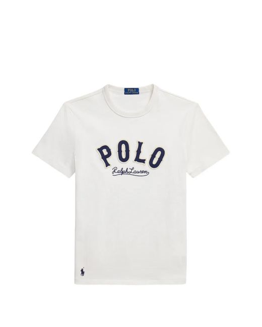 Polo Ralph Lauren White Short-Sleeve Round-Neck T-Shirt for men