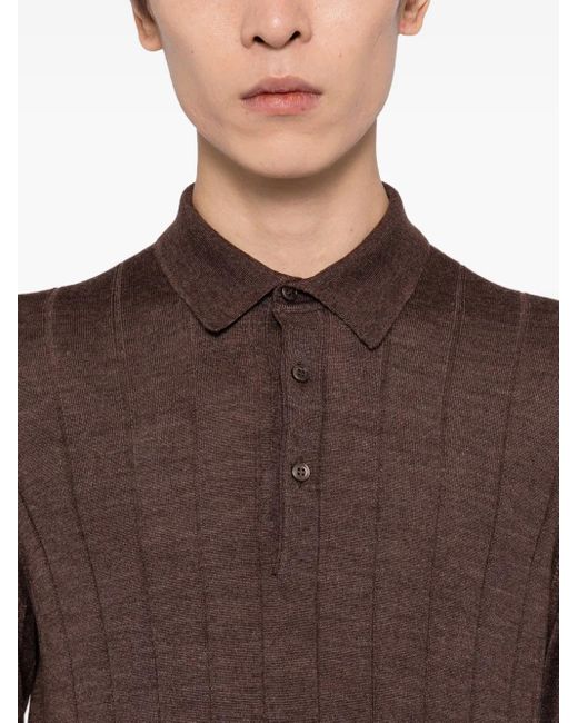 Tagliatore Brown Polo Shirt for men