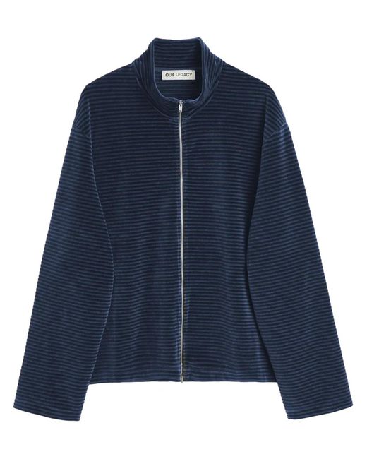 Our Legacy Blue Shrunken Sweatshirt for men