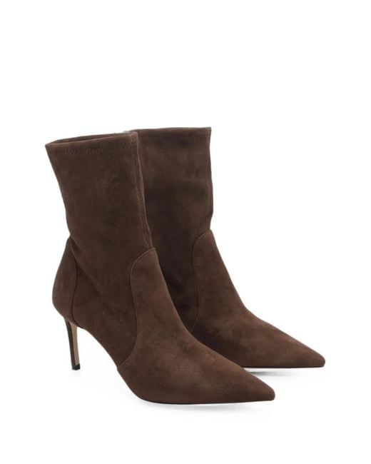Stuart Weitzman Brown Stuart Ankle Boots