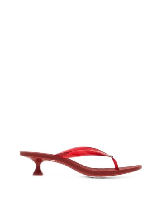 Tory Burch Red Heeeled Flip-Flops