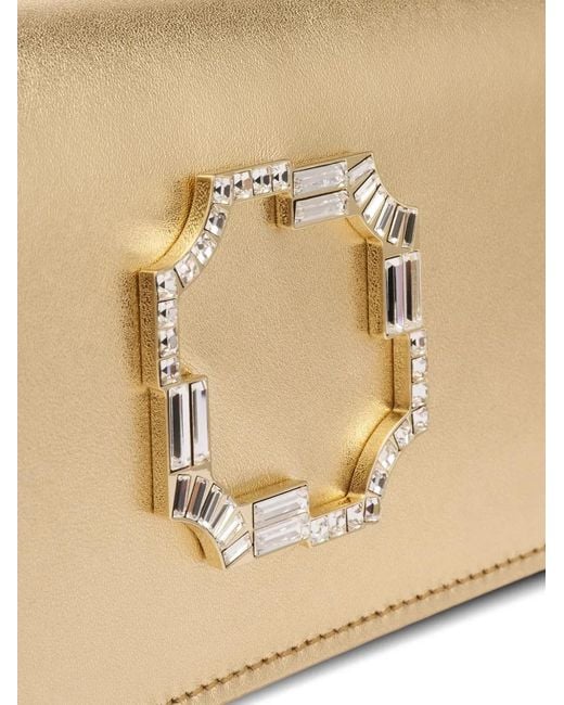 Malone Souliers Natural Vivien Crystal-Embellished Clutch Bag