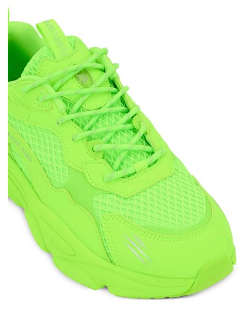 Philipp Plein Green Track-King Gen.X.05 Logo-Plaque Trainers