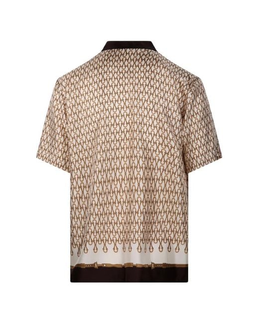 Gucci Natural Chain-Print Button Shirt for men