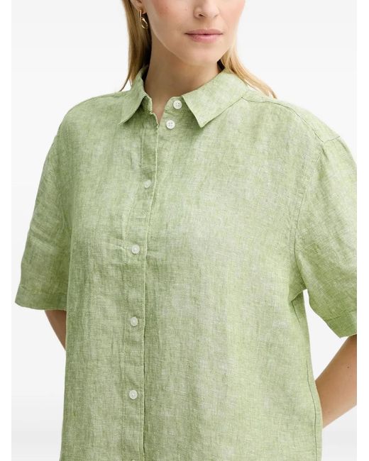 Samsøe & Samsøe Green Salarikar Short-Sleeve Shirt