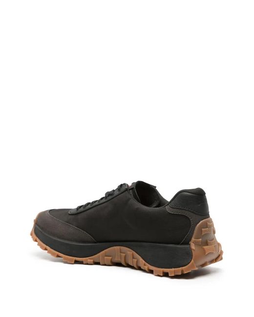 Camper Black Drift Trail Panelled Ripstop Sneakers for men