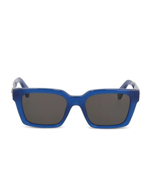 Off-White c/o Virgil Abloh Blue Sonnenbrille mit eckigem Gestell