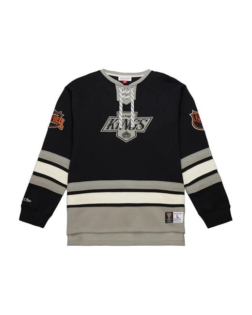 Mitchell & Ness Black Los Angeles Kings Lace-Up Pullover for men