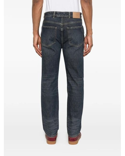 Represent Gray R1 Logo-Plaque Jeans for men