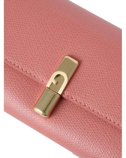 Furla Pink Iride Leather Wallet