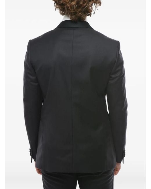 Corneliani Black Ceremony Academy Shawl-Lapel Suit for men
