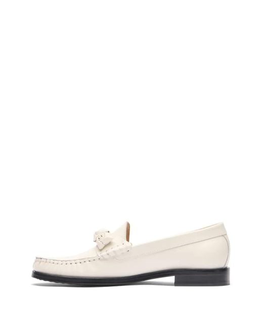 Stuart Weitzman Natural Leather Loafers