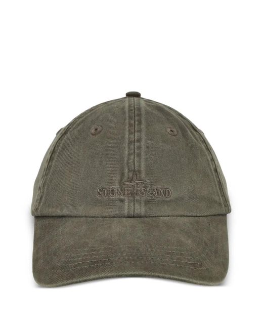 Cappello Da Baseball Con Ricamo di Stone Island in Green da Uomo
