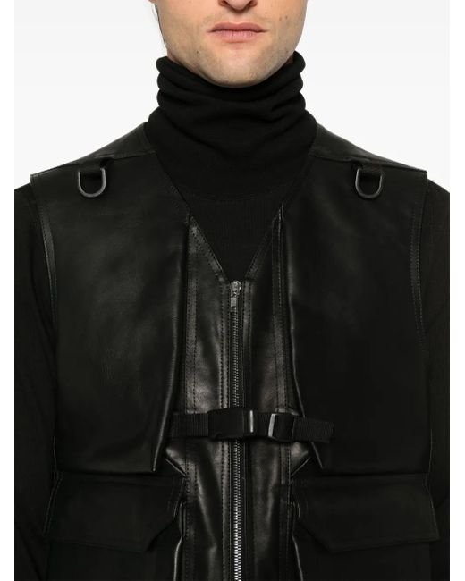 Chaleco Utility Rick Owens de hombre de color Black