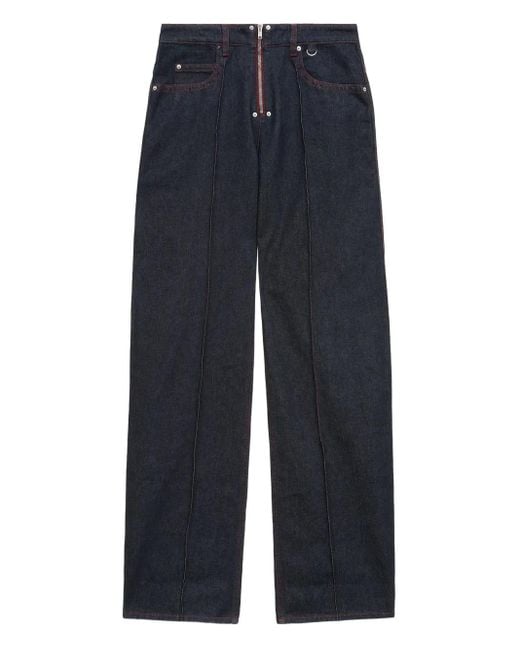 Isabel Marant Blue Stely Hose Mit Reißverschlussdetail