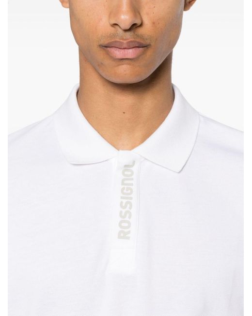 Rossignol Poloshirt Met Logoband in het White voor heren