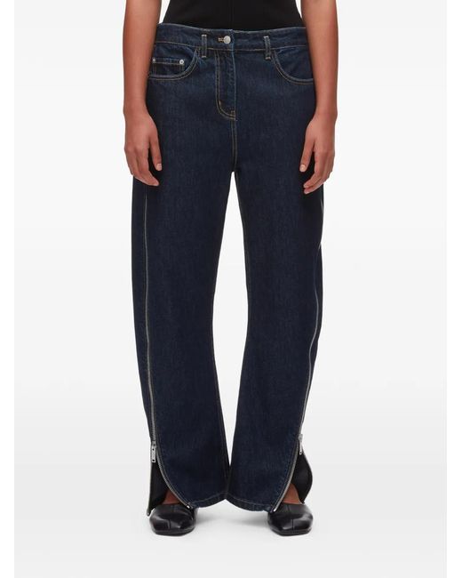 3.1 Phillip Lim Blue Zip-Detail Jeans