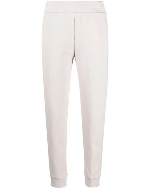 Calvin Klein Natural Elasticated-Waistband Cotton-Blend Track Pants