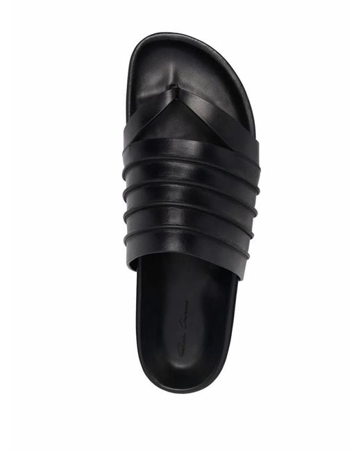 Rick Owens Black Ruhlmann Granola Slides for men