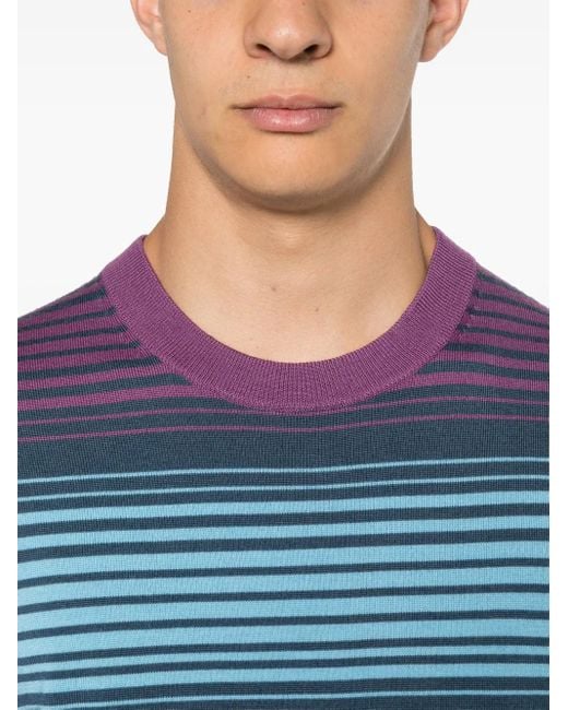 Paul Smith Blue Striped Jumper for men