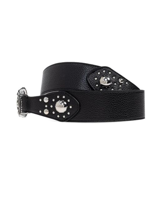 DSquared² White Studded Belt