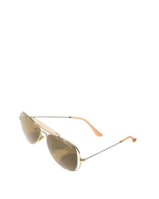 Dolce & Gabbana Metallic X Ray-Ban Pilot-Frame Sunglasses