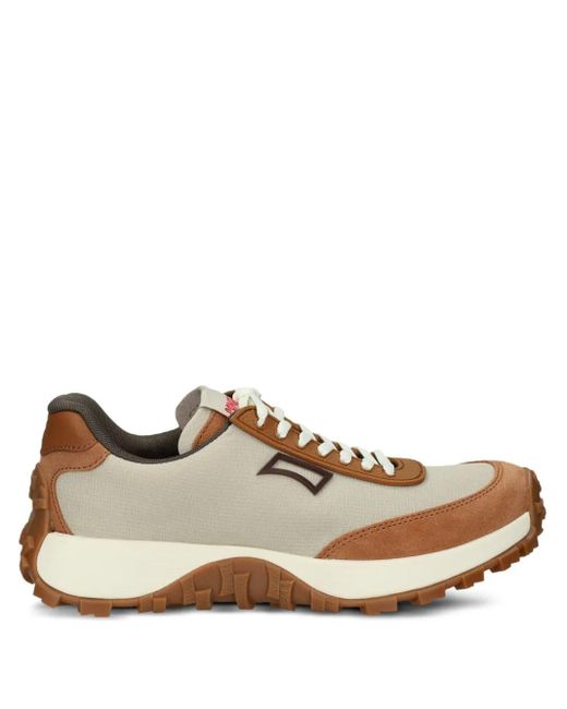 Camper Natural Leather-Panelled Lace-Up Trainers