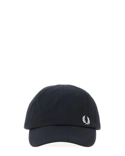 Fred Perry Blue Logo-Embroidered Hat for men