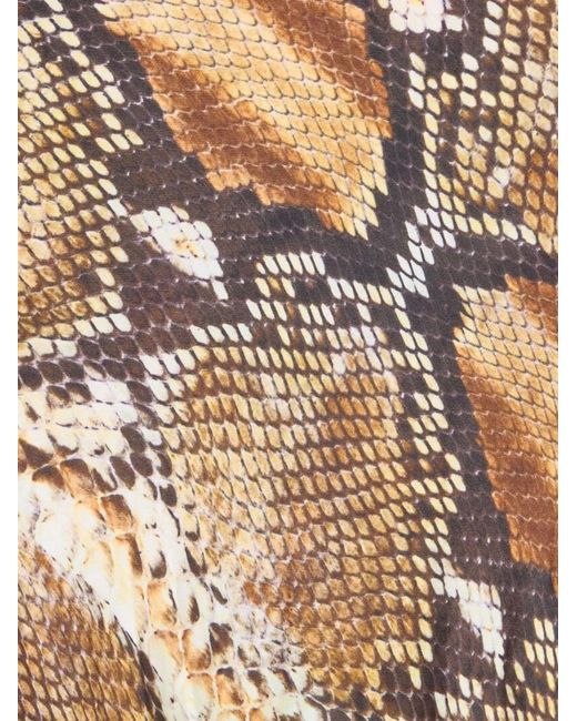 Roberto Cavalli Metallic Silk Dress