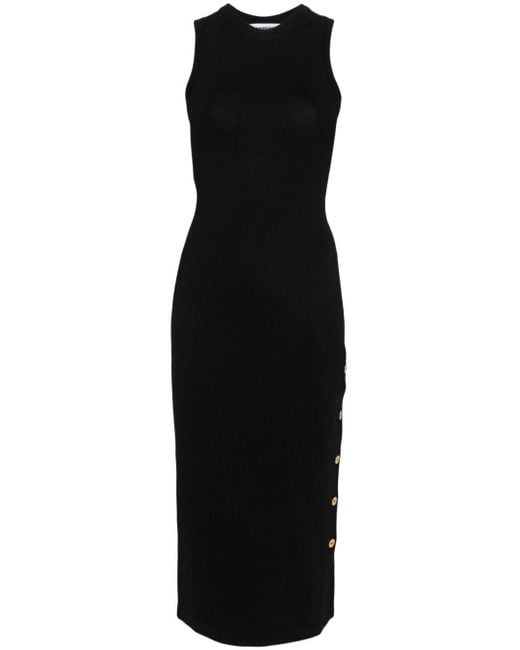 Moschino Gebreide Midi-jurk in het Black