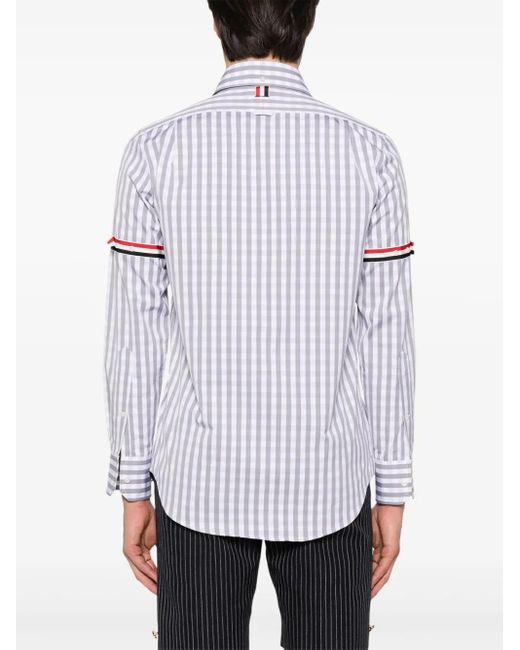Camisa a cuadros Thom Browne de hombre de color White