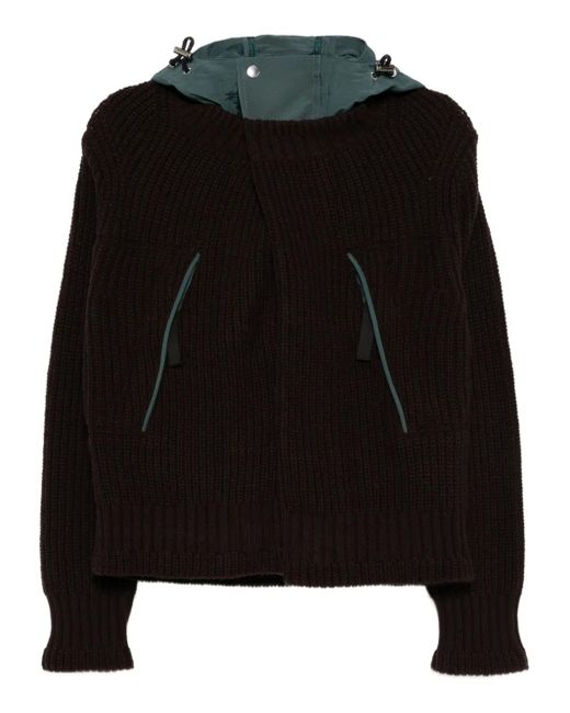 Sacai ダブルレイヤー プルオーバー Black