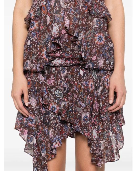 Isabel Marant Berenicia Mini-Rok in het Purple