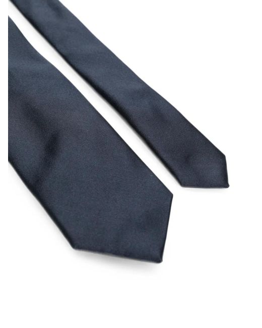 Corneliani Blue Pointed-Tip Tie for men