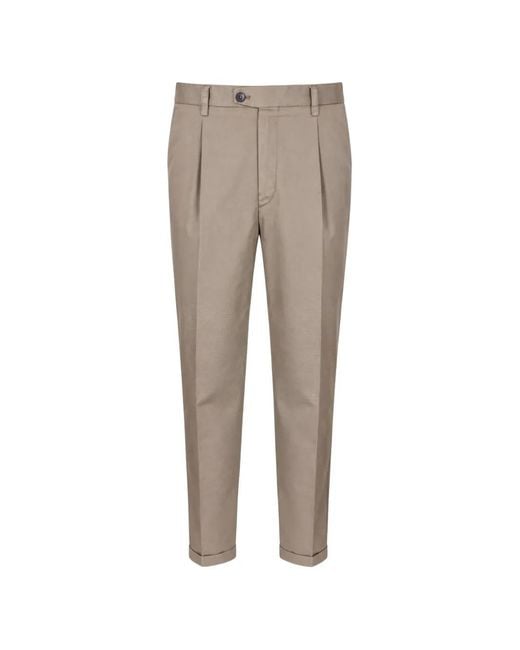Devore Gray Pressed-Crease Tailored Trousers for men