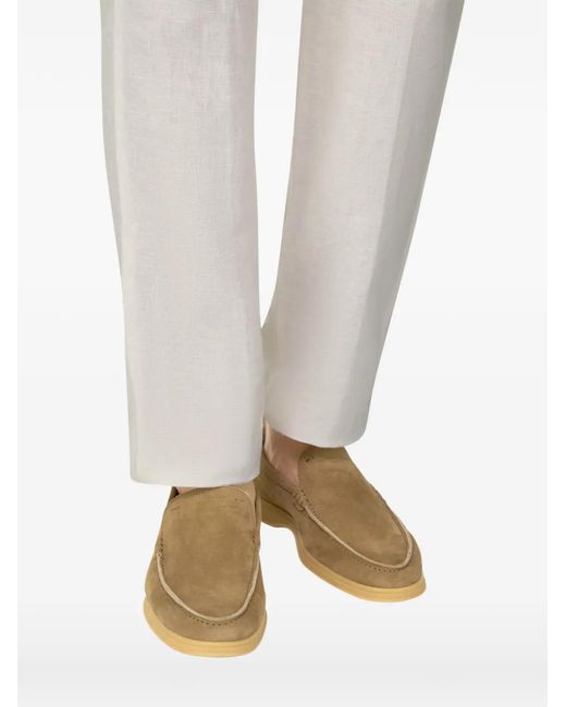 Boggi Natural Aria Suede Loafers for men