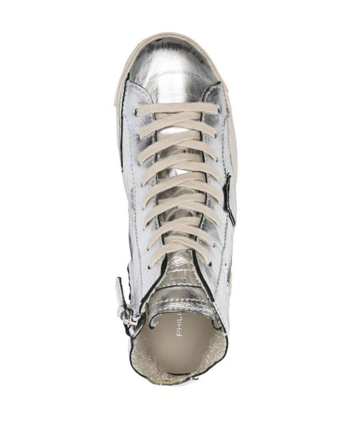 Philippe Model White Paris Logo-patch Sneakers