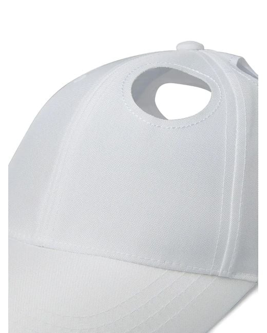 KANGHYUK White Cut Out-Detail Cap for men