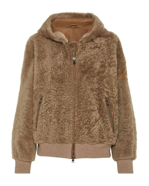 Chaqueta con capucha Brunello Cucinelli de color Brown