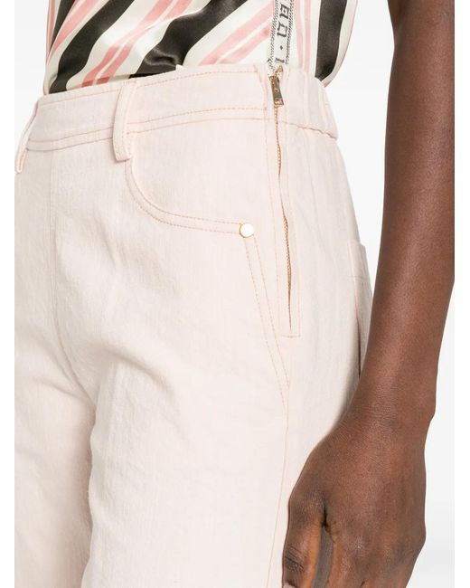 Forte_forte White Five-Pockets Trousers