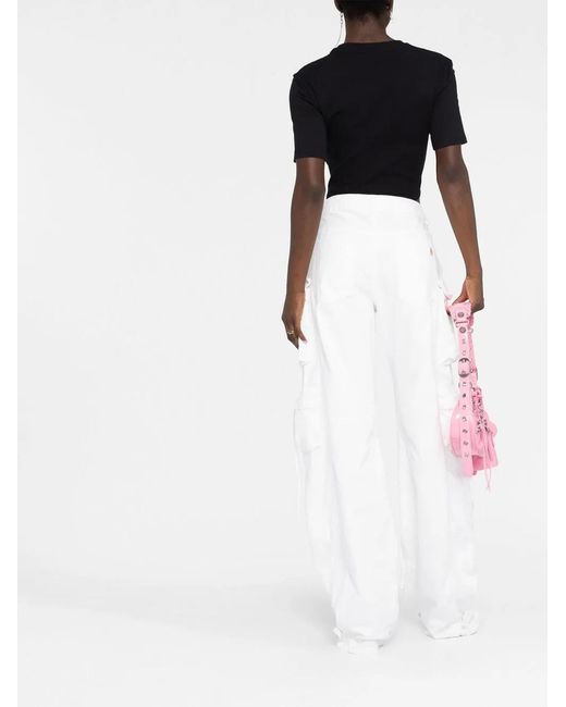 The Attico White ''fern'' Jeans