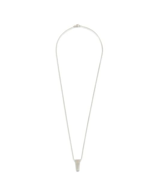 Collar Trunk Mini Rick Owens de color White