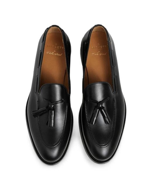 Hackett White Mayfair Tassel Loafers for men