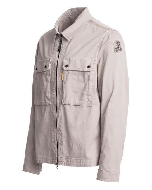 Parajumpers Gray Double-Pocket Zip-Front Jacket for men