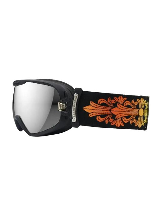 Chrome Hearts White Mirrored-lenses Ski goggles for men