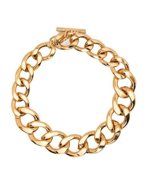 P.A.R.O.S.H. Halsketting Met Gegraveerd Logo in het Metallic